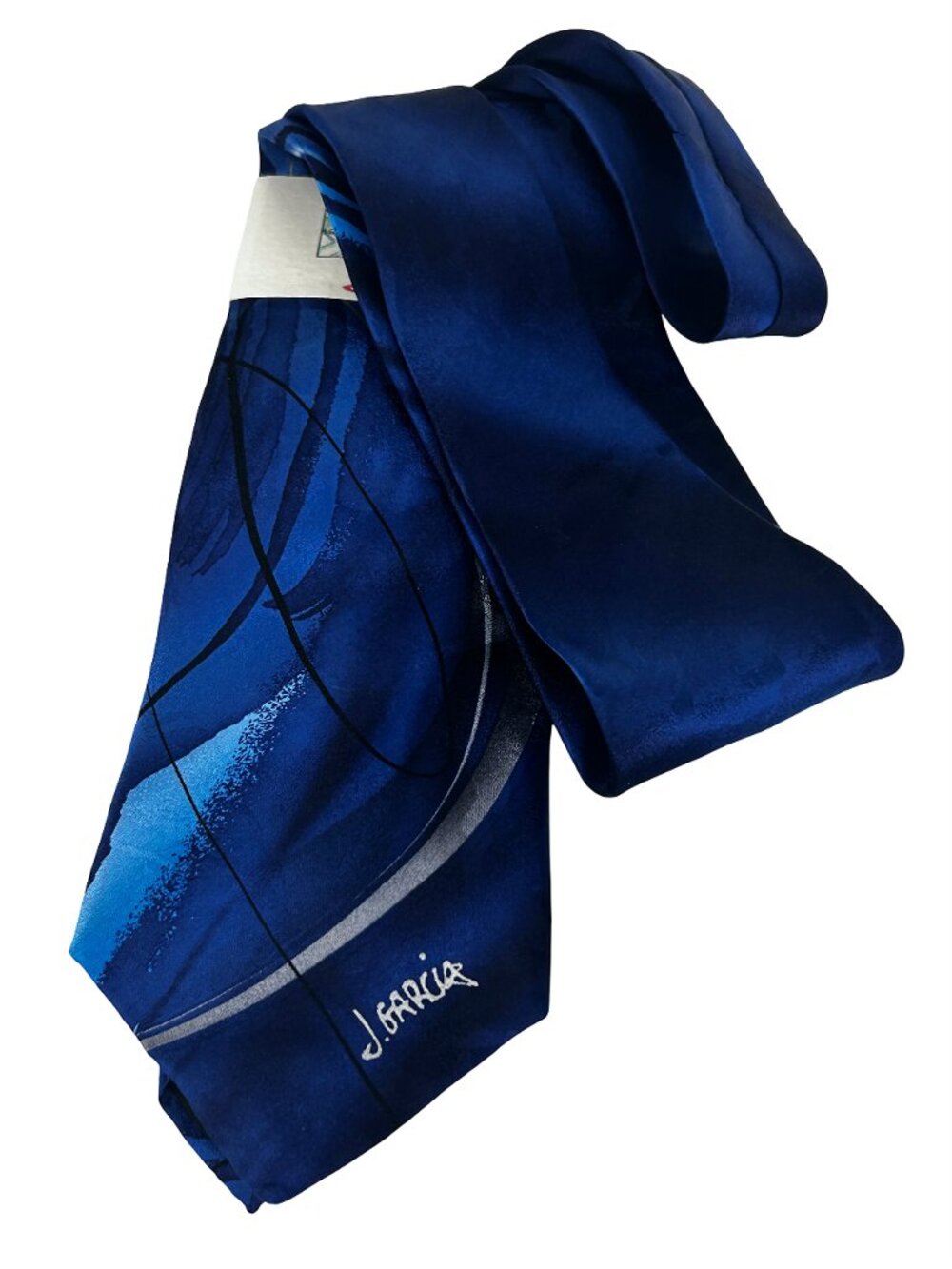 J. Garcia 100% Silk Necktie Ltd Ed Watercolor Collection Courtyard Performance 9 - Picture 3 of 12